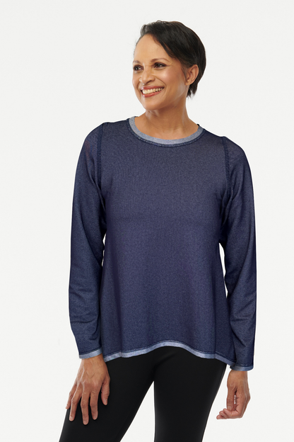Orly Reversible Long Sleeve Top - Helene Clarkson Design
