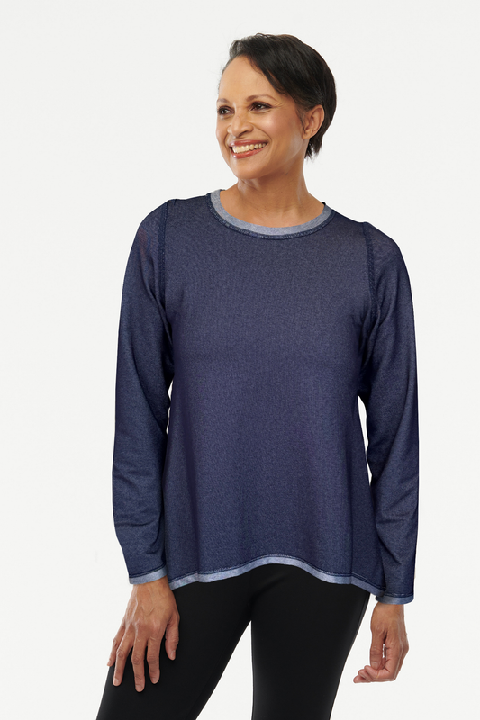 Orly Reversible Long Sleeve Top - Helene Clarkson Design