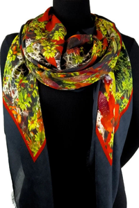 Oversized Square Italian Cashmere Blend Scarf - Tundra - Yukon - Helene Clarkson Design
