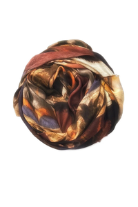 Oversized Square Italian Cashmere Blend Scarf - Siena - Italy - Helene Clarkson Design