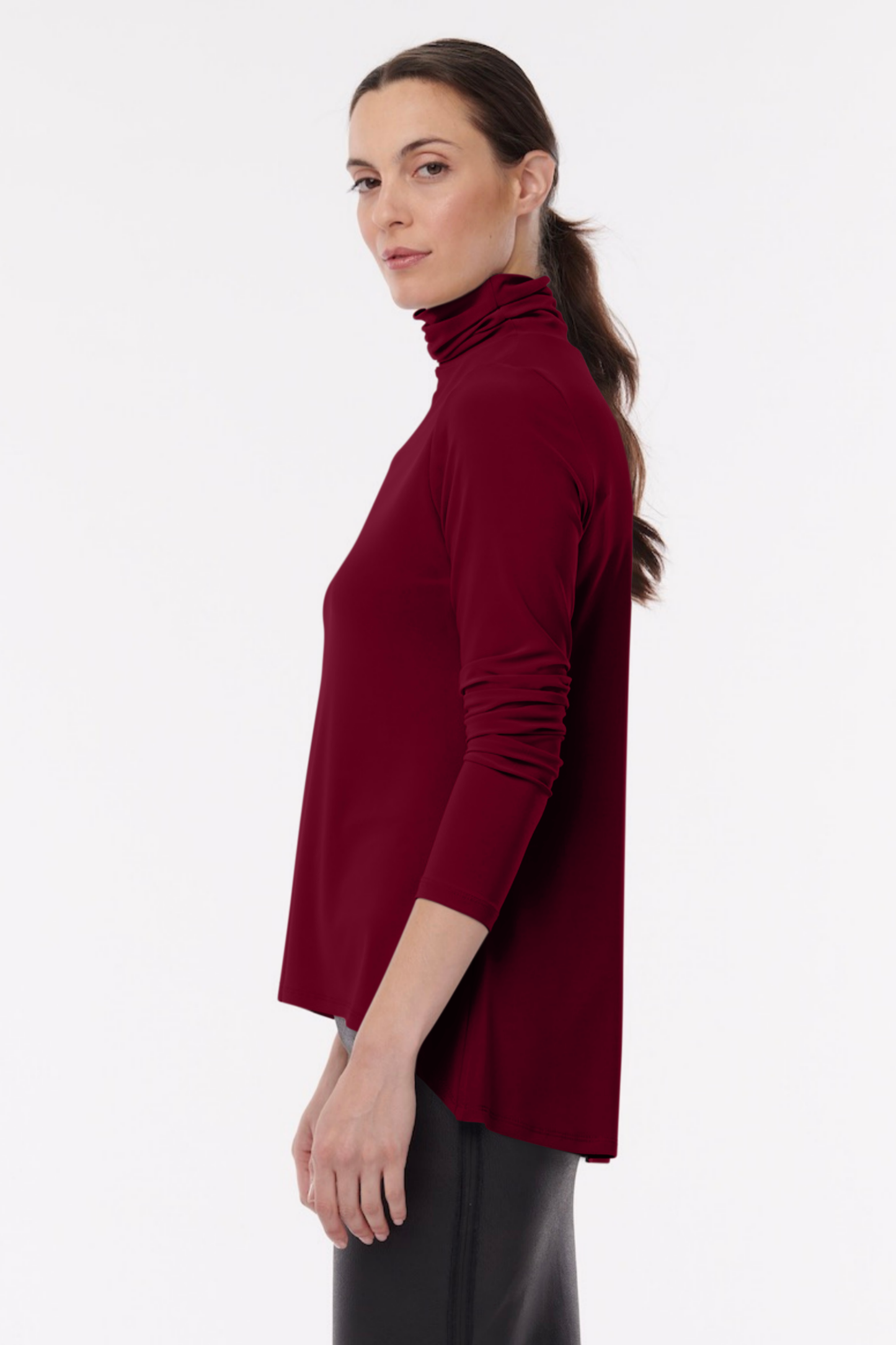 Orly Turtleneck – Wrinkle-Free Jersey Knit - Helene Clarkson Design