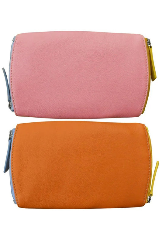 Two Tone Double Zip Eyeglass Case - Helene Clarkson Design