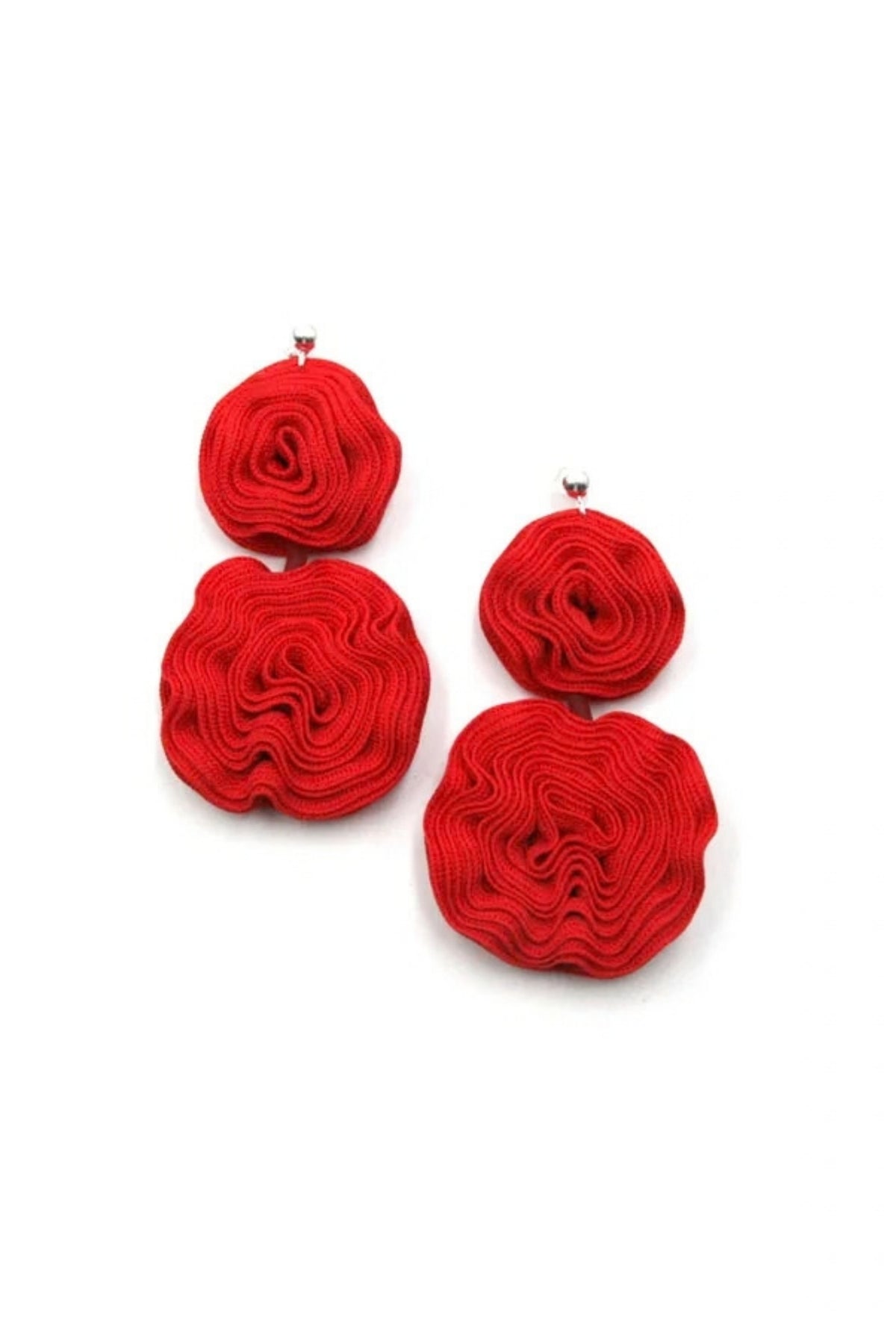 Rosae Orecchini Sculptural Flower Earrings