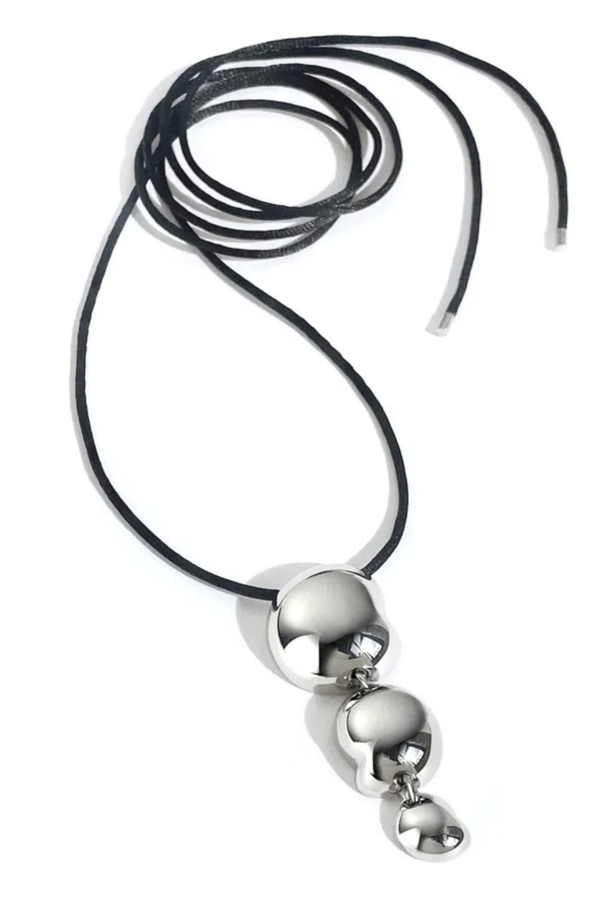 Gisele Tie Necklace - Silver - Helene Clarkson Design