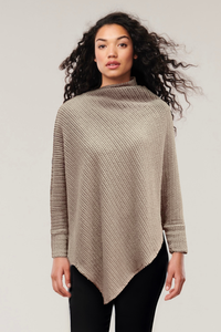 Sintra Knit Poncho with Sleeves - Helene Clarkson Design