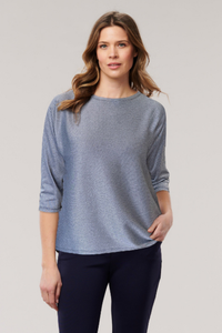 Sousa Reversible Knit Denim Top - Helene Clarkson Design