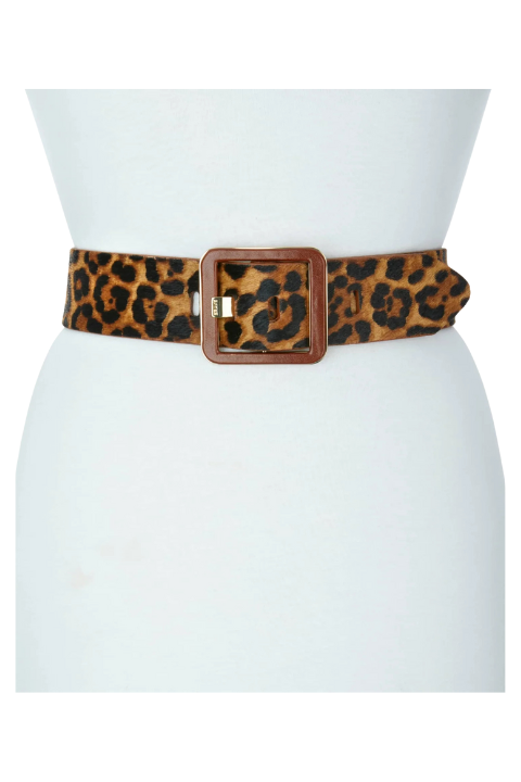 Makani Persian Leopard Leather Belt - Helene Clarkson Design