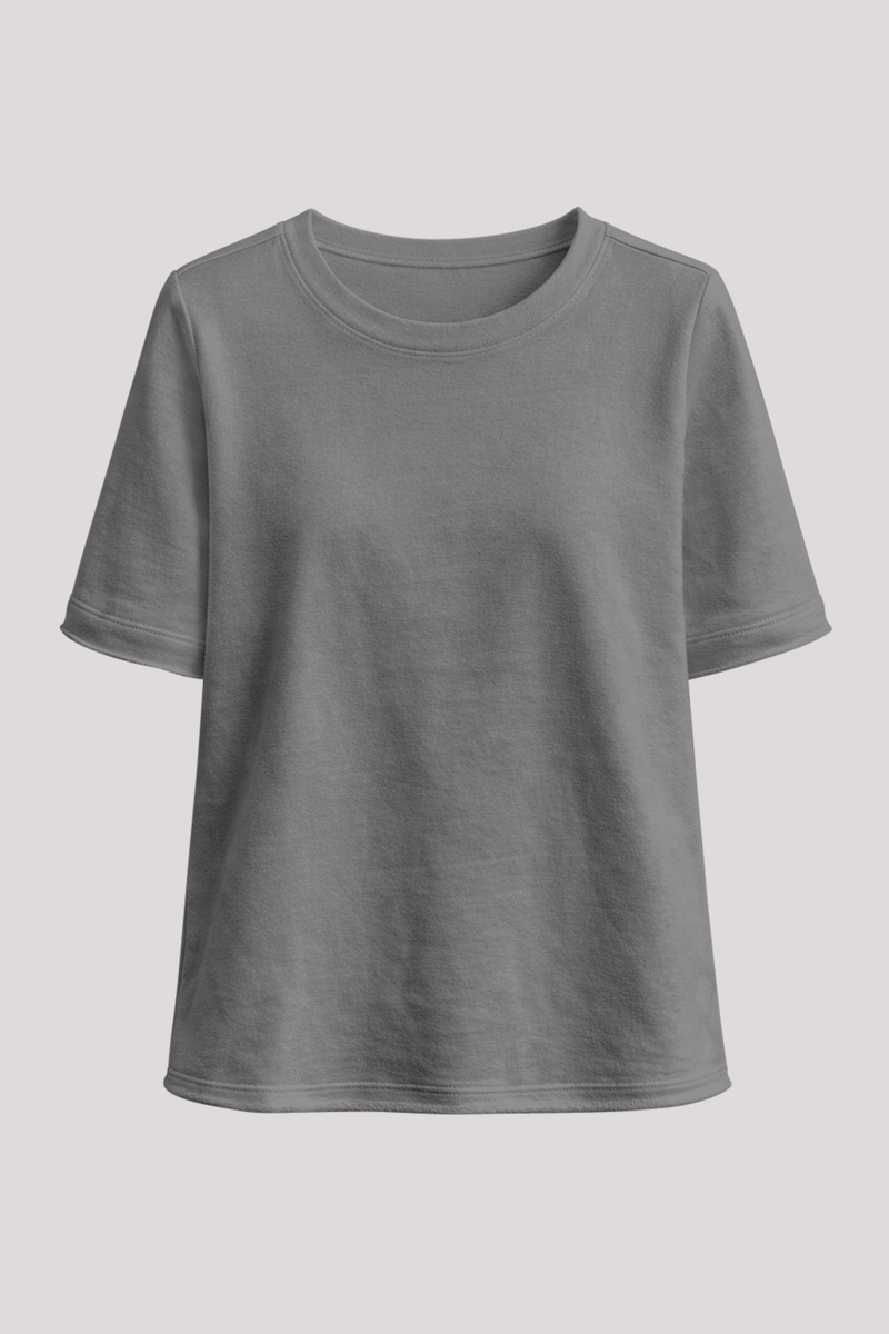 Barcelona French Terry Short Sleeve Top - Helene Clarkson Design