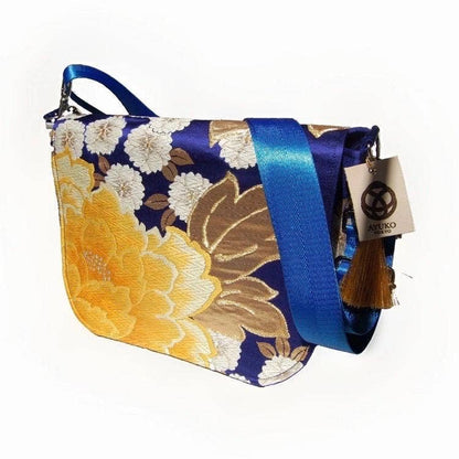 One-of-a-Kind Peony & Cherry Blossom Vintage Obi Silk Bag