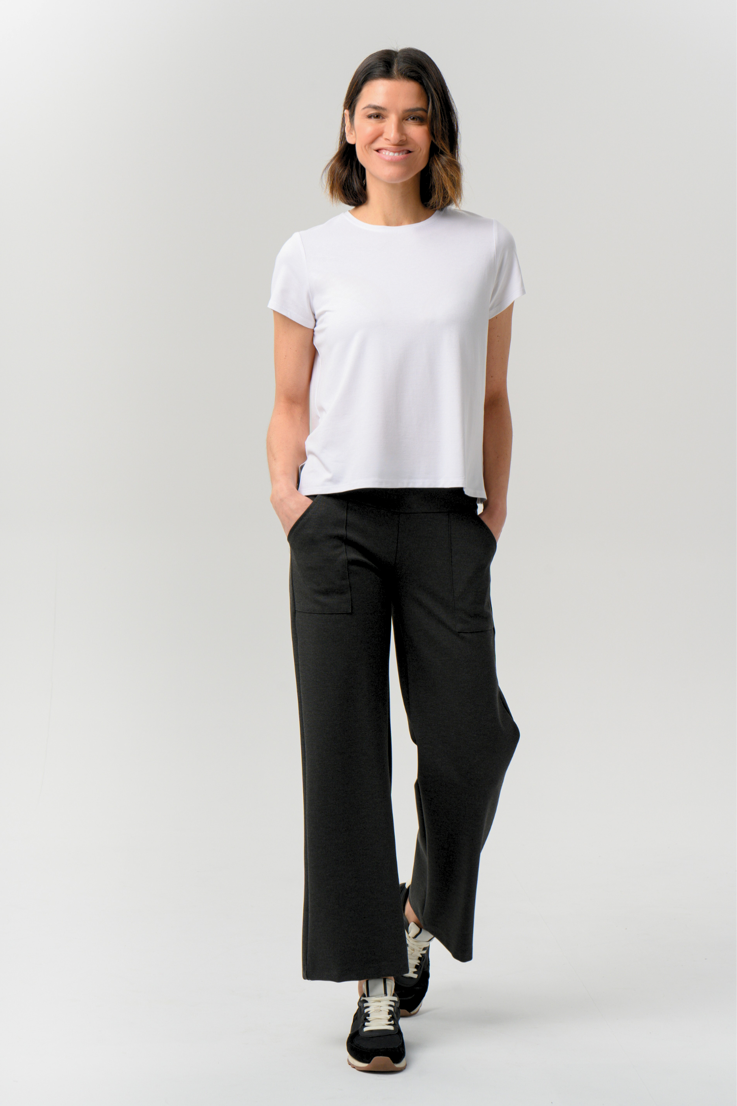 Andorra Ponte Crop Pant with Pockets - Helene Clarkson Design