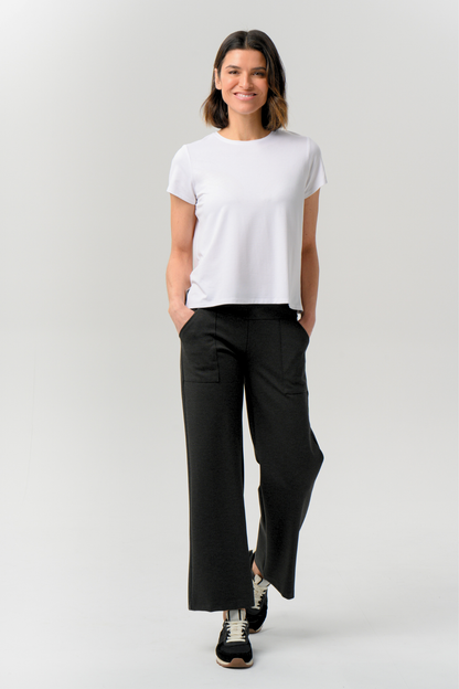 Andorra Ponte Crop Pant with Pockets - Helene Clarkson Design
