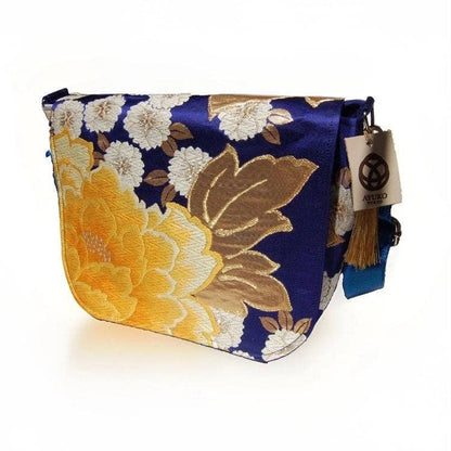 One-of-a-Kind Peony & Cherry Blossom Vintage Obi Silk Bag