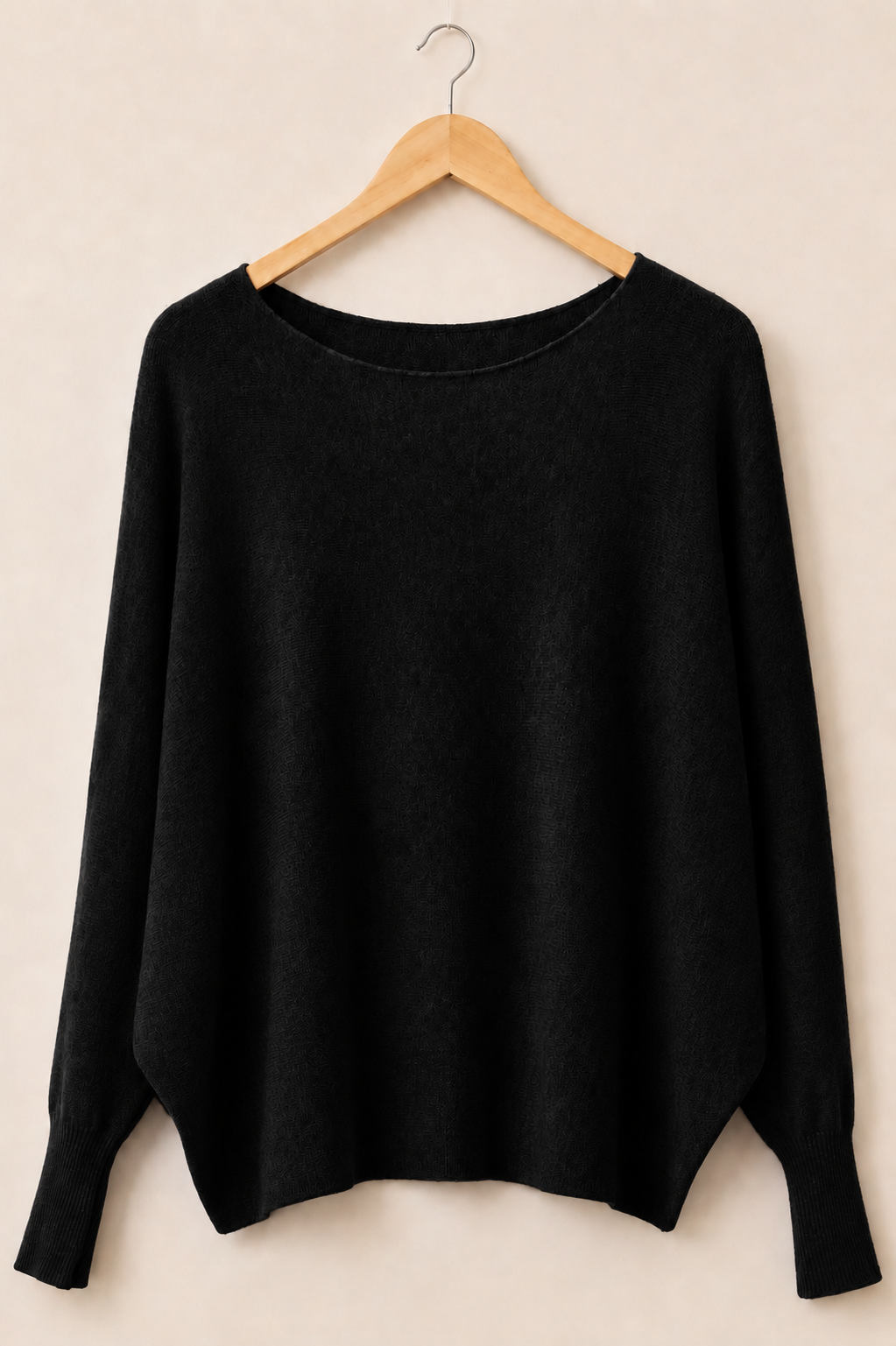 Cashmere-Blend Batwing Sweater