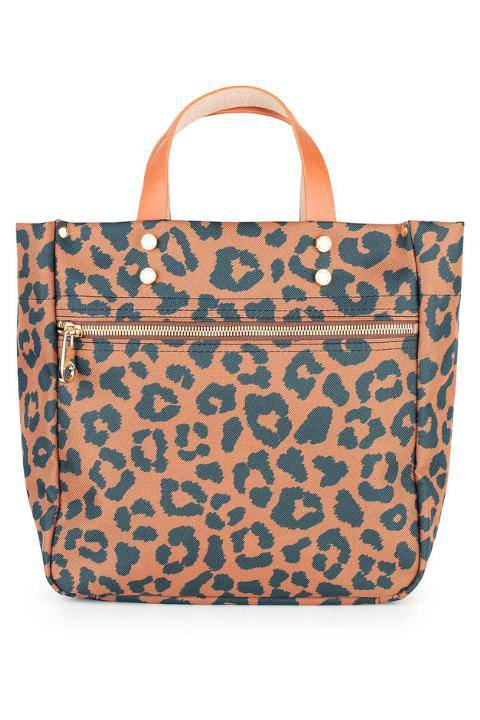 Nylon Travel Tote with Leather Accents - Helene Clarkson Design