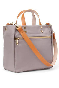 Nylon Travel Tote with Leather Accents - Helene Clarkson Design