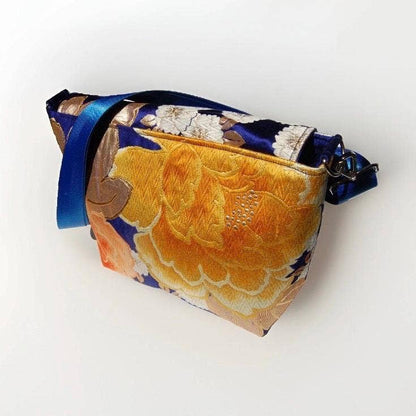 One-of-a-Kind Peony & Cherry Blossom Vintage Obi Silk Bag