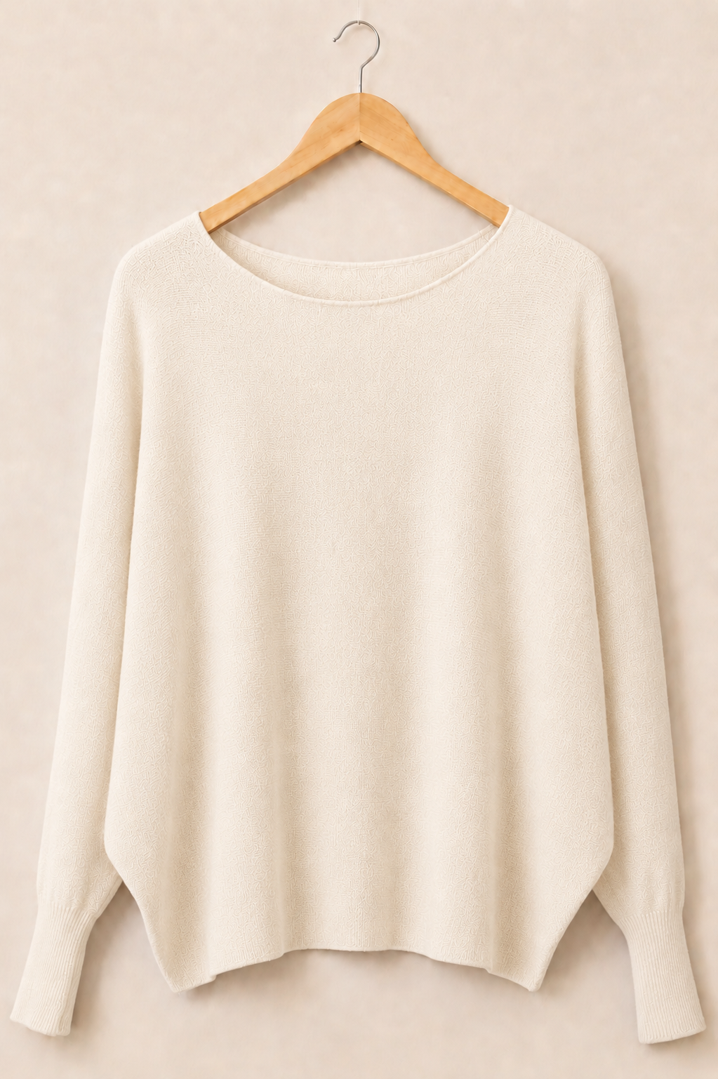 Cashmere-Blend Batwing Sweater