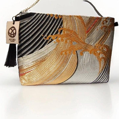 One-of-a-Kind Tatsu-Nami Vintage Obi Silk Shoulder Bag
