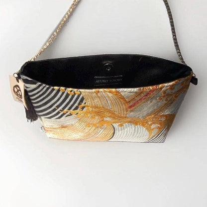 One-of-a-Kind Tatsu-Nami Vintage Obi Silk Shoulder Bag