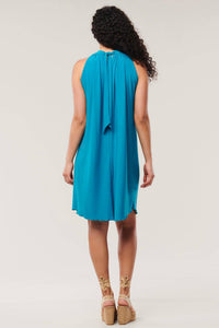 Sabi Reversible Halter Dress - Teal - Helene Clarkson Design