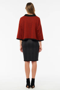 Siena Reversible Skirt - Plaid/Black - Helene Clarkson Design