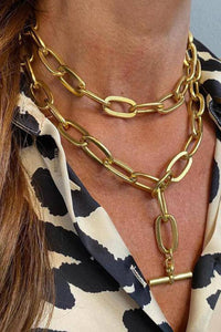 Thick Link Long Chain Necklace - Helene Clarkson Design