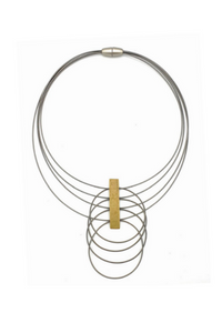 Lastrina Steel Necklace - Helene Clarkson Design