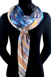 Oversized Square Italian Cashmere Blend Scarf - Fogo Island Tartan, Newfoundland - Helene Clarkson Design