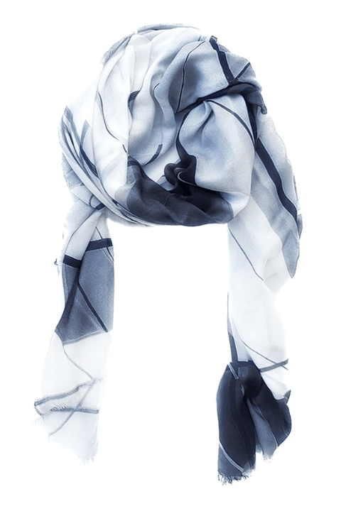 Oversized Square Italian Cashmere Blend Scarf - Urban Geometry, Australia - Helene Clarkson Design