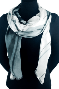 Oversized Square Italian Cashmere Blend Scarf - Urban Geometry, Australia - Helene Clarkson Design