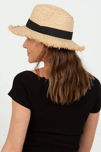 Packable Straw Sun Hat - Helene Clarkson Design