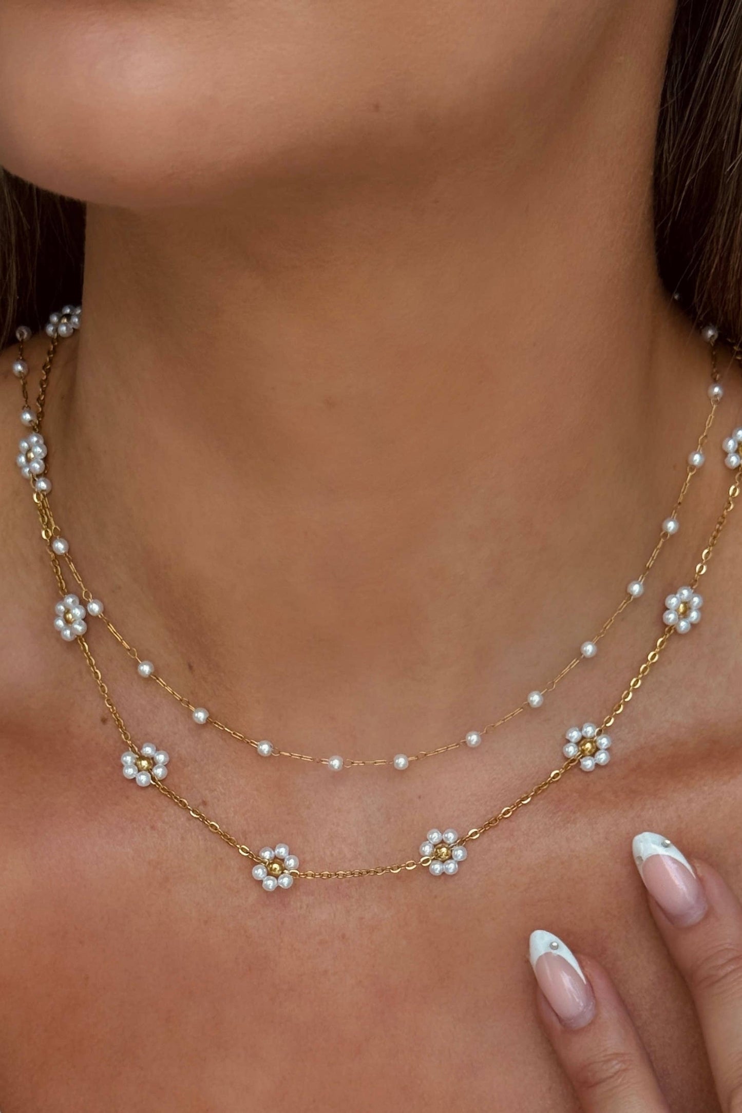 Pearl Flower Necklace