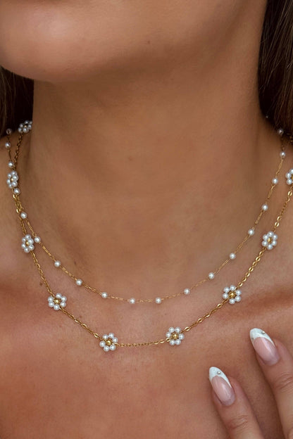 Pearl Flower Necklace