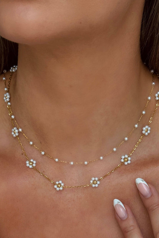 Pearl Flower Necklace
