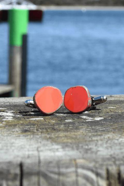 Bohemian Art Glass Cufflinks - Helene Clarkson Design